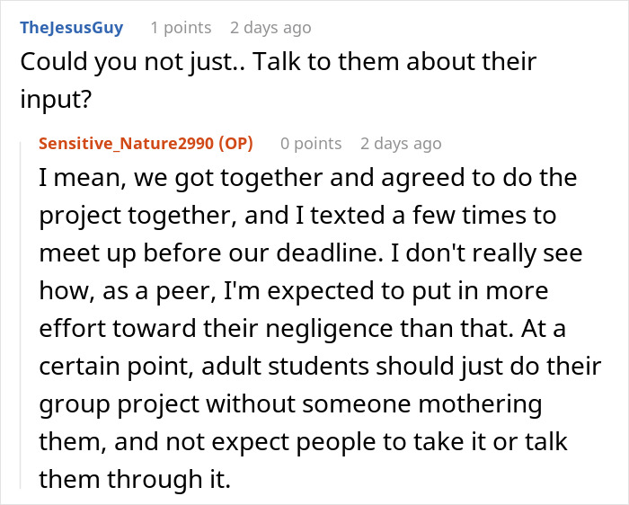 Person Has To Deal With Lazy People During Group Project, Finds The Perfect Way To Make Them Fail