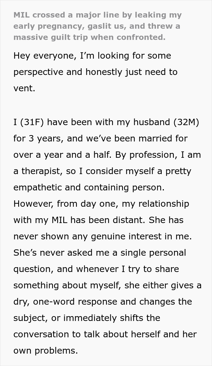 MIL Leaks Major News She Was Told This Was A Secret, Sends An Infuriating Non-Apology MIL Leaks Major News She Was Told This Was A Secret, Sends An Infuriating Non-Apology