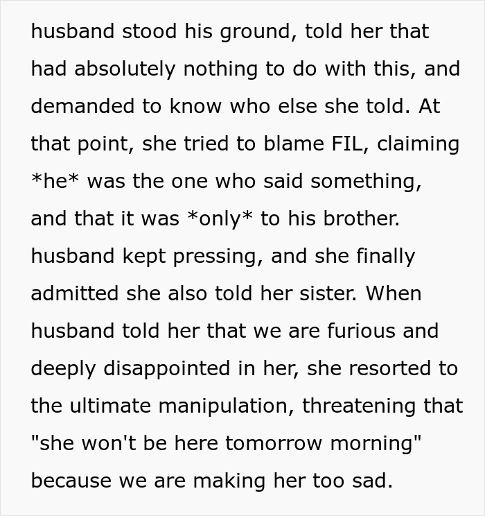 MIL Leaks Major News She Was Told This Was A Secret, Sends An Infuriating Non-Apology MIL Leaks Major News She Was Told This Was A Secret, Sends An Infuriating Non-Apology