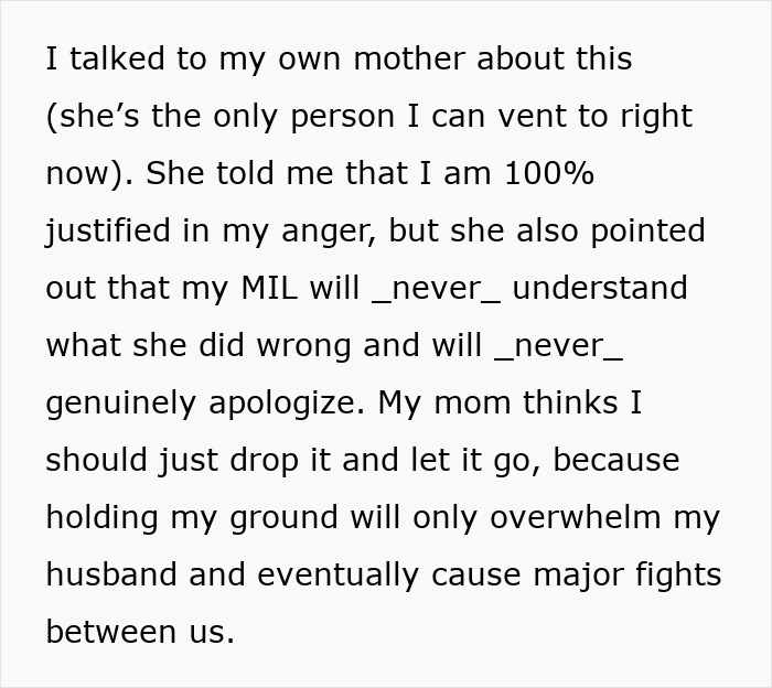 MIL Leaks Major News She Was Told This Was A Secret, Sends An Infuriating Non-Apology MIL Leaks Major News She Was Told This Was A Secret, Sends An Infuriating Non-Apology