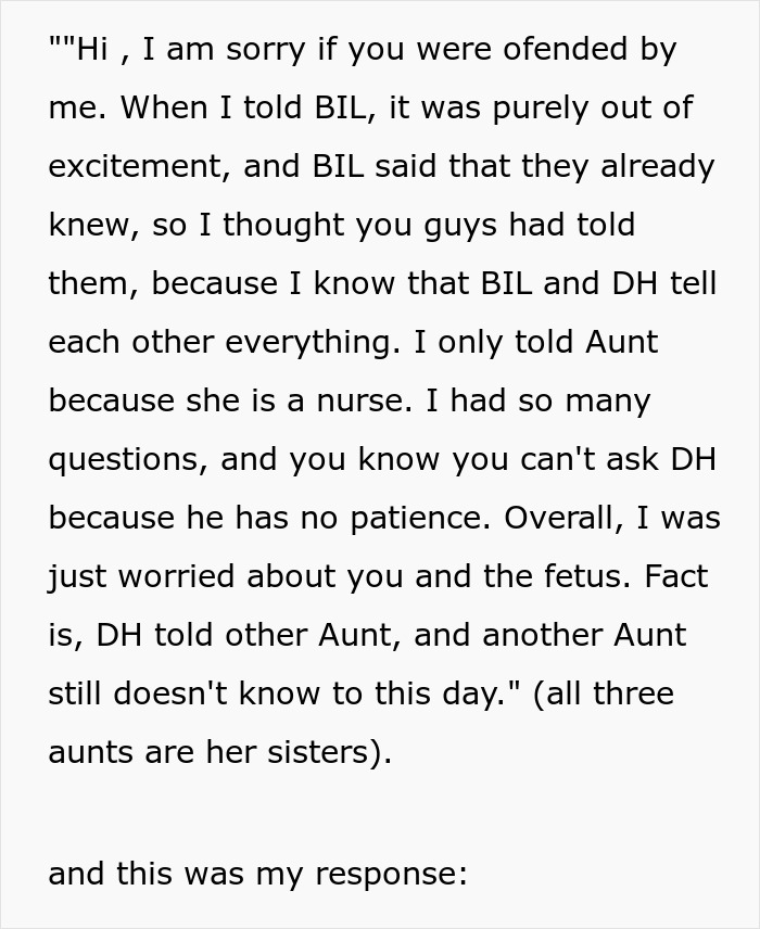 MIL Leaks Major News She Was Told This Was A Secret, Sends An Infuriating Non-Apology MIL Leaks Major News She Was Told This Was A Secret, Sends An Infuriating Non-Apology