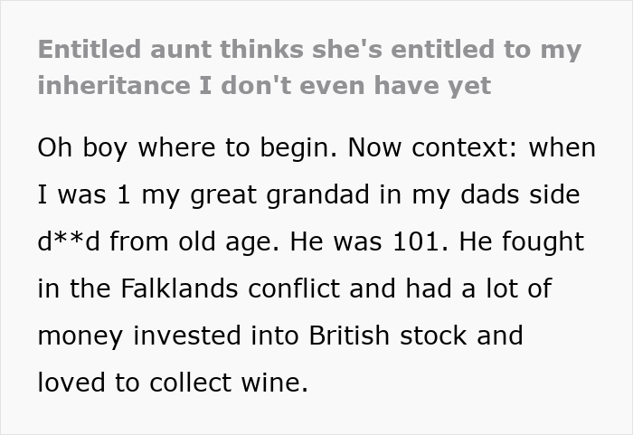 Greedy Aunt Pressures Teen To Give Up His Unclaimed Inheritance, Dad Quickly Puts Her In Her Place Greedy Aunt Pressures Teen To Give Up His Unclaimed Inheritance, Dad Quickly Puts Her In Her Place
