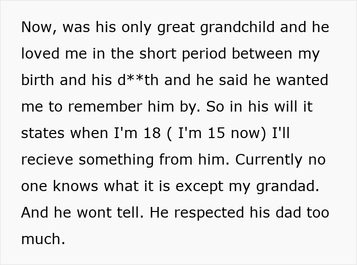 Greedy Aunt Pressures Teen To Give Up His Unclaimed Inheritance, Dad Quickly Puts Her In Her Place Greedy Aunt Pressures Teen To Give Up His Unclaimed Inheritance, Dad Quickly Puts Her In Her Place