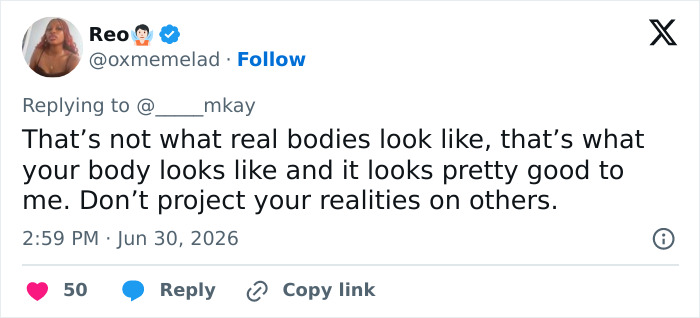 Doctor Intervenes After Woman’s “Reminder” About What Real Bodies Look Like Triggers Health Debate Doctor Intervenes After Woman’s “Reminder” About What Real Bodies Look Like Triggers Health Debate