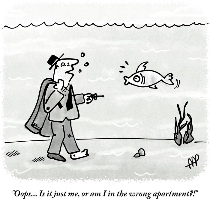 57 Witty Single-Panel Comics By This Artist That Take Everyday Ideas In Absurd Directions 57 Witty Single-Panel Comics By This Artist That Take Everyday Ideas In Absurd Directions