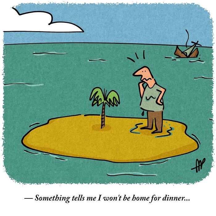 57 Witty Single-Panel Comics By This Artist That Take Everyday Ideas In Absurd Directions 57 Witty Single-Panel Comics By This Artist That Take Everyday Ideas In Absurd Directions