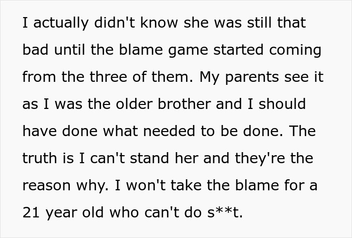 Guy Plans On Ditching Toxic Fam After Parents Blame Him For Their Daughter Being A Spoiled Brat Guy Plans On Ditching Toxic Fam After Parents Blame Him For Their Daughter Being A Spoiled Brat