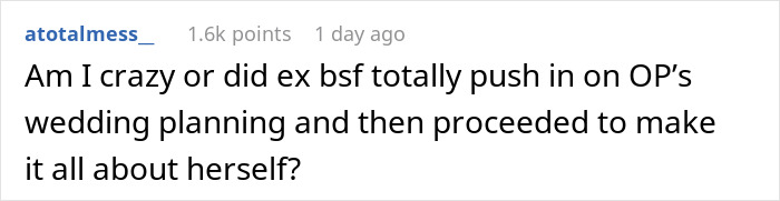 Entitled Bestie Helps With Wedding Planning, Cuts Woman Off Because She Rejected Most Of Her Ideas Entitled Bestie Helps With Wedding Planning, Cuts Woman Off Because She Rejected Most Of Her Ideas