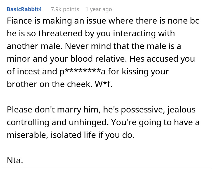 Jealous Fiancé Goes Ballistic And Calls Off Wedding, Mad As Fiancée Hugs And Kisses Bro On The Cheek Jealous Fiancé Goes Ballistic And Calls Off Wedding, Mad As Fiancée Hugs And Kisses Bro On The Cheek