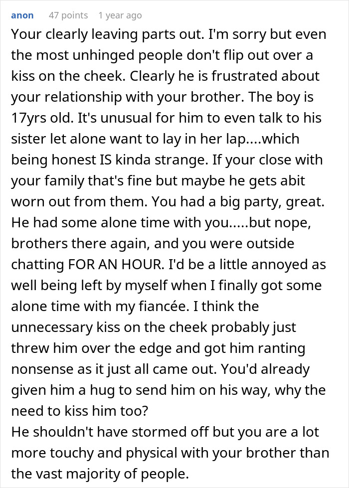 Jealous Fiancé Goes Ballistic And Calls Off Wedding, Mad As Fiancée Hugs And Kisses Bro On The Cheek Jealous Fiancé Goes Ballistic And Calls Off Wedding, Mad As Fiancée Hugs And Kisses Bro On The Cheek