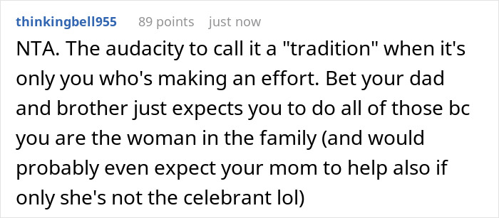 27YO Refuses To Host Mom’s B-Day After Years Of Toiling On Her Own, They Treat It Like Blasphemy
