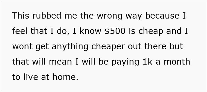 Controlling Parents Demand $1K Rent Attached With A Million Rules, Annoyed 23YO Plans To Ditch Home