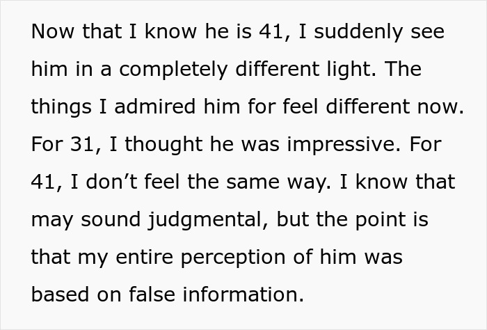 41YO Guy Pretends To Be A Decade Younger, GF Horrified And Confused After Learning The Truth
