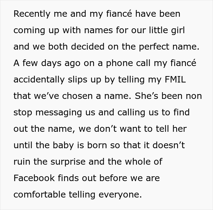 Overbearing FMIL Tries To Snatch Baby Name Announcement, Ends Up Announcing The Wrong One Overbearing FMIL Tries To Snatch Baby Name Announcement, Ends Up Announcing The Wrong One