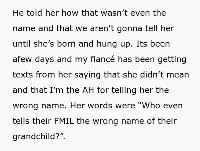 Overbearing FMIL Tries To Snatch Baby Name Announcement, Ends Up Announcing The Wrong One Overbearing FMIL Tries To Snatch Baby Name Announcement, Ends Up Announcing The Wrong One