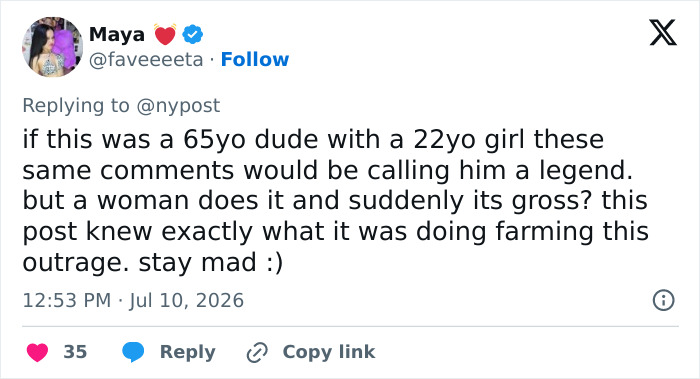 Star In Her 60s Reveals Relationship With 22-Year-Old, And People Aren’t Taking It All