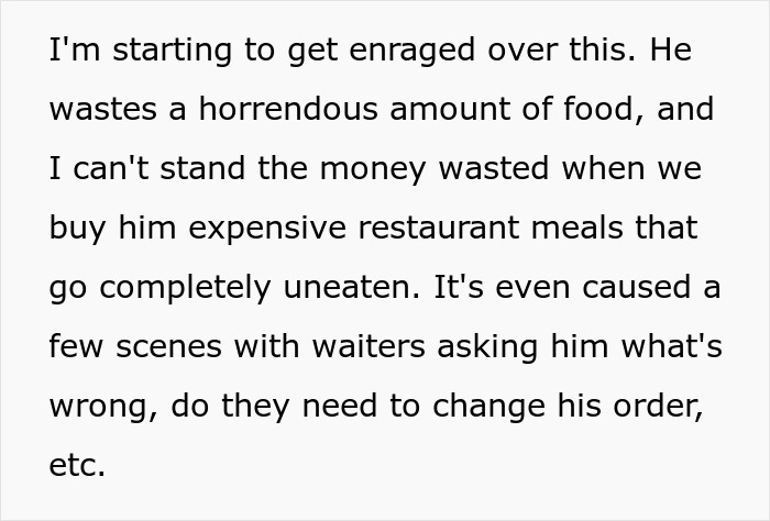 Daughter Defends Her BF&rsquo;s Bizarre And Costly Dinner Table Habit After Mom Asks To Make Him Stop It