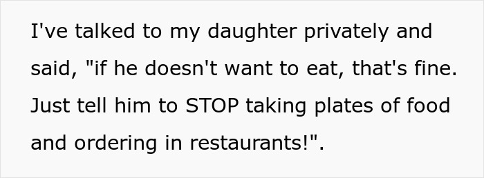 Daughter Defends Her BF&rsquo;s Bizarre And Costly Dinner Table Habit After Mom Asks To Make Him Stop It