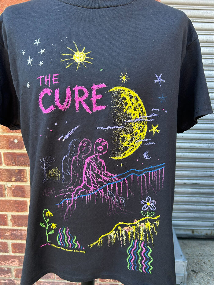 A Tattoo Artist Turned His Three-Year-Old Daughter’s Chalk Drawings Into A Poster For The Cure’s Berlin Concerts