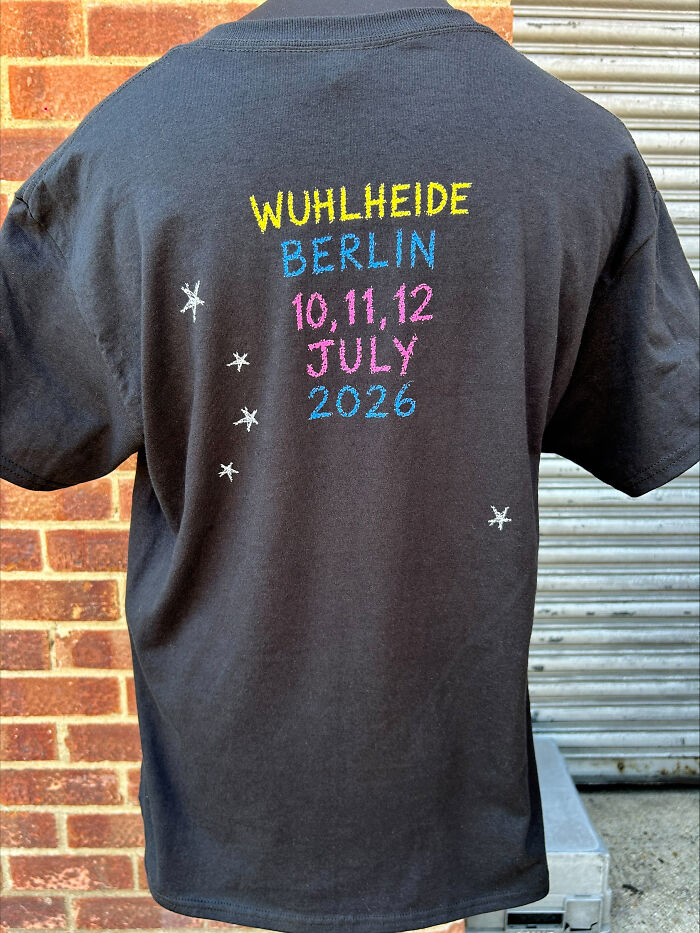 A Tattoo Artist Turned His Three-Year-Old Daughter’s Chalk Drawings Into A Poster For The Cure’s Berlin Concerts