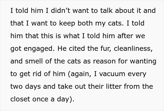 Bride-To-Be Questions Her Engagement After Fiancé Issues An Ultimatum About Her Cat Bride-To-Be Questions Her Engagement After Fiancé Issues An Ultimatum About Her Cat