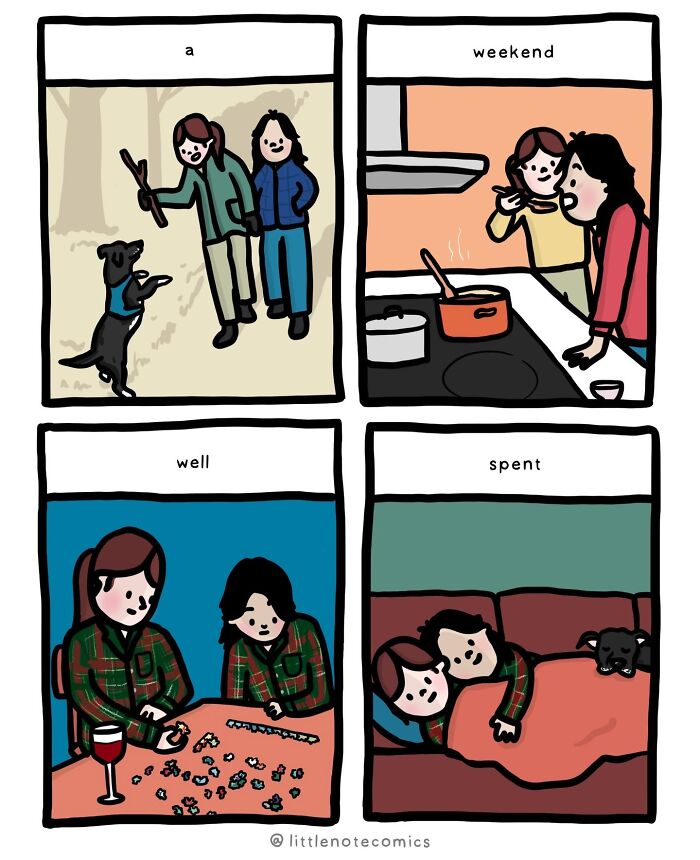 Artist Illustrates 44 Relatable And Cute Comics Featuring Relationship Quirks (New Pics)