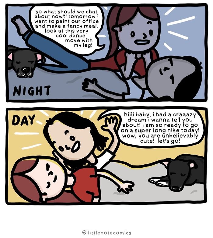 Artist Illustrates 44 Relatable And Cute Comics Featuring Relationship Quirks (New Pics)