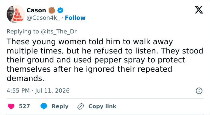 Male Karen Gets Bear Sprayed After Confrontation With Girls And Sparks Online Debate Male Karen Gets Bear Sprayed After Confrontation With Girls And Sparks Online Debate