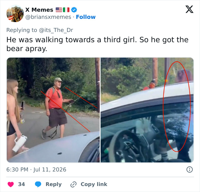 Male Karen Gets Bear Sprayed After Confrontation With Girls And Sparks Online Debate Male Karen Gets Bear Sprayed After Confrontation With Girls And Sparks Online Debate