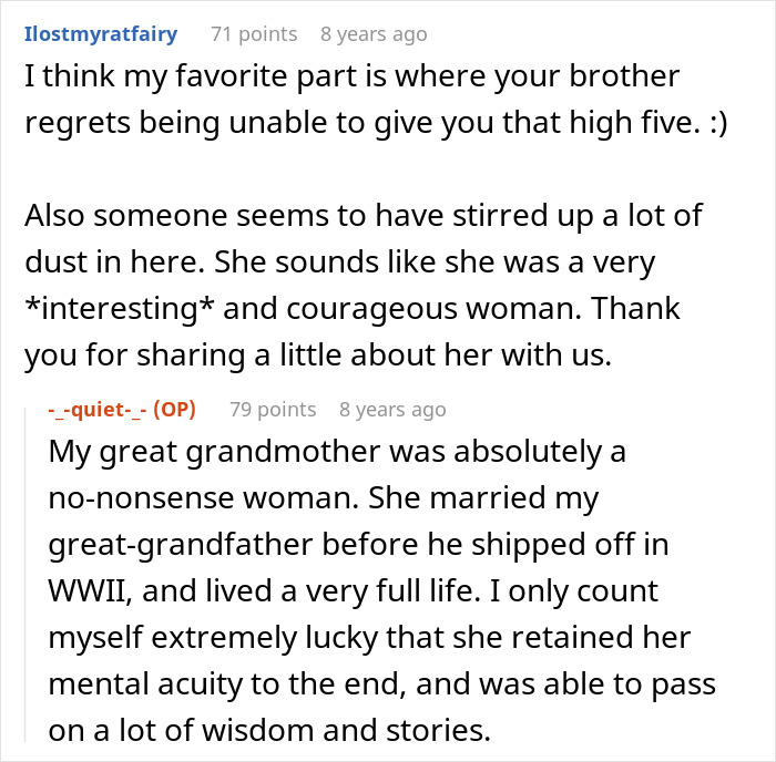 Great-Grandma Hilariously Trolls From Beyond The Grave, Leaves Entitled In-Law Fuming Great-Grandma Hilariously Trolls From Beyond The Grave, Leaves Entitled In-Law Fuming