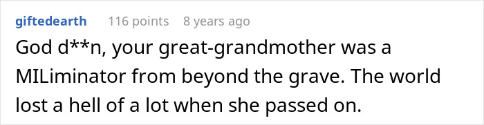 Great-Grandma Hilariously Trolls From Beyond The Grave, Leaves Entitled In-Law Fuming Great-Grandma Hilariously Trolls From Beyond The Grave, Leaves Entitled In-Law Fuming