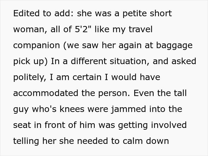Woman Physically Stops Stranger From Reclining On An Overnight Flight, Throws A Tantrum Woman Physically Stops Stranger From Reclining On An Overnight Flight, Throws A Tantrum