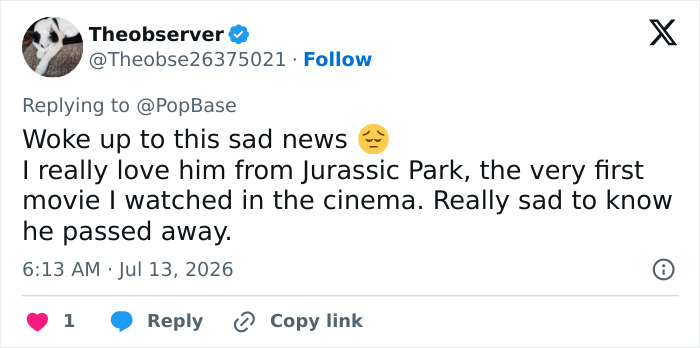 ‘Jurassic Park’ Star Sam Neill Passes Away: “Sudden And Unexpected” ‘Jurassic Park’ Star Sam Neill Passes Away: “Sudden And Unexpected”
