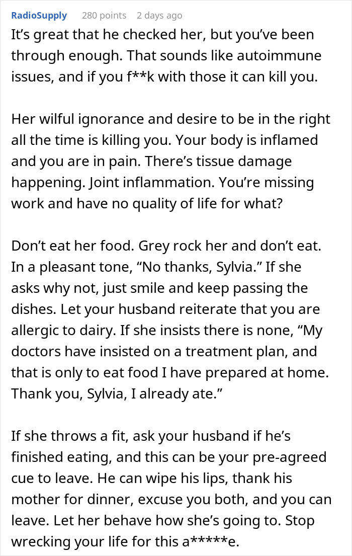 Couple Eats At MIL&rsquo;s For The Last Time After Apology Dinner Ends In Sabotage
