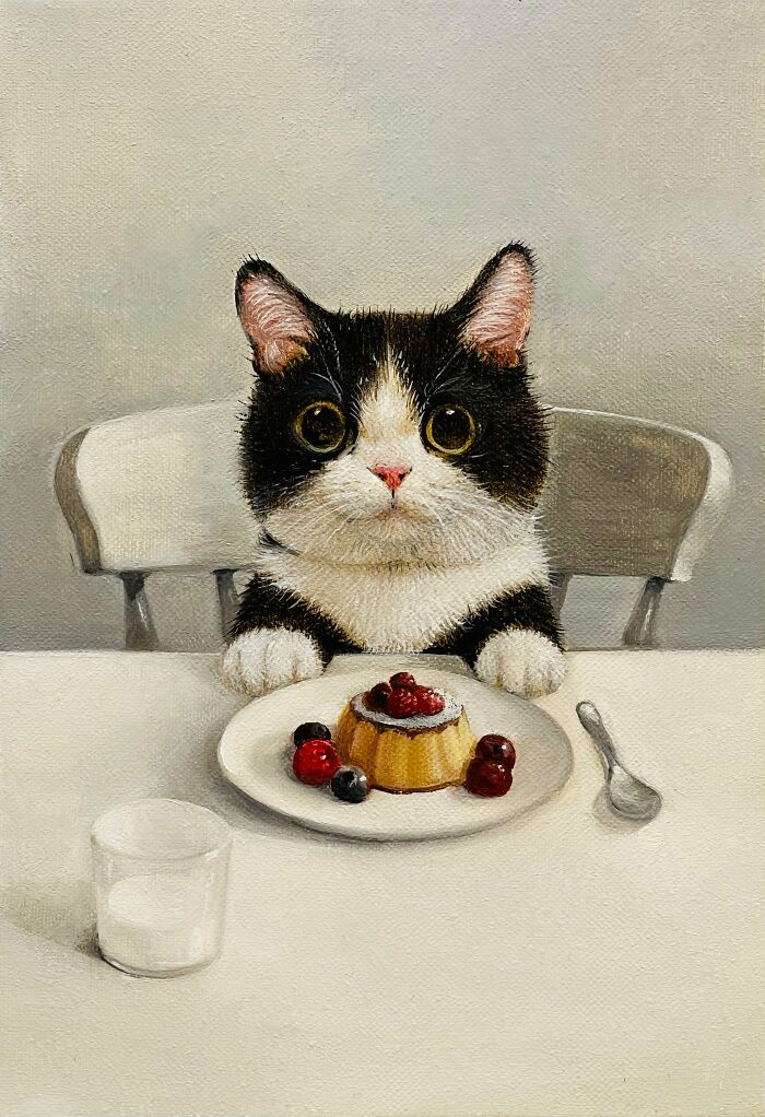 42 Charming Cat Illustrations By Ricky Wei Showing Felines Living Human Lives 42 Charming Cat Illustrations By Ricky Wei Showing Felines Living Human Lives