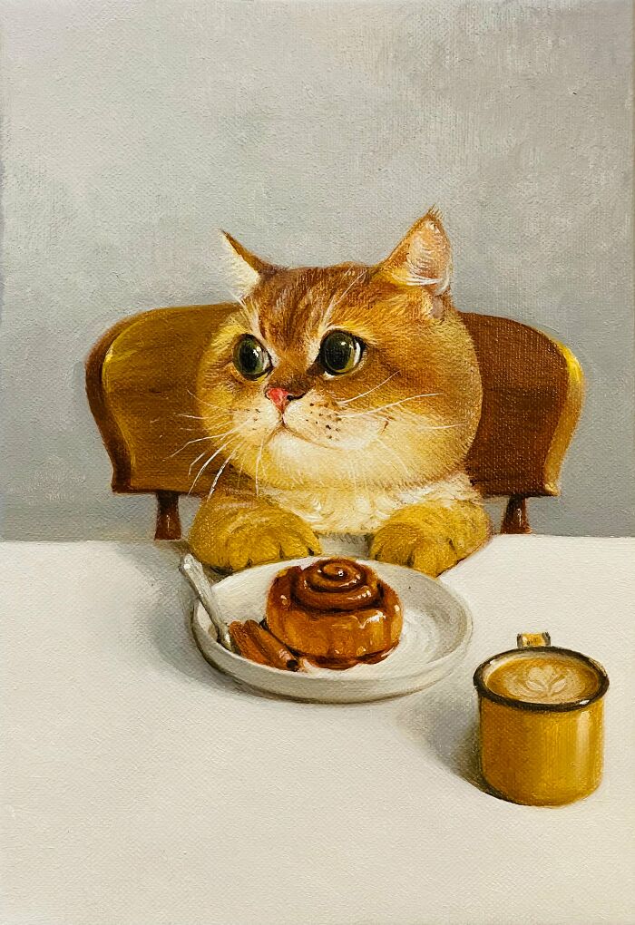 42 Charming Cat Illustrations By Ricky Wei Showing Felines Living Human Lives 42 Charming Cat Illustrations By Ricky Wei Showing Felines Living Human Lives
