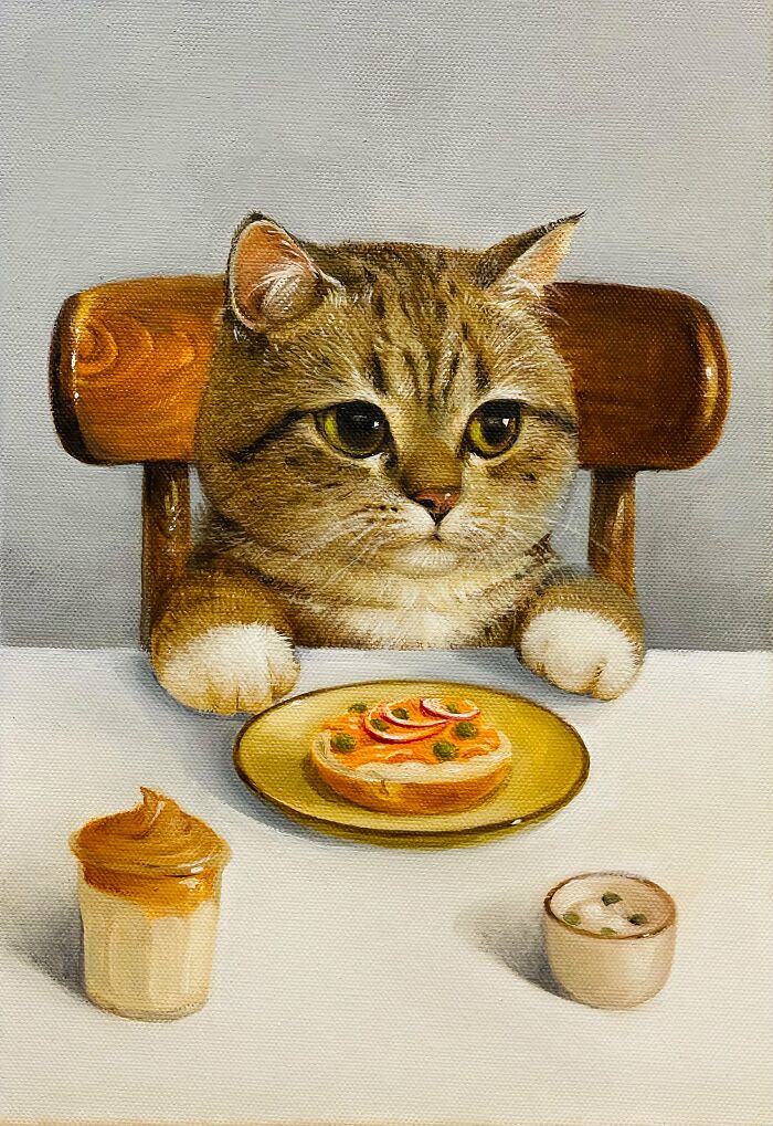 42 Charming Cat Illustrations By Ricky Wei Showing Felines Living Human Lives 42 Charming Cat Illustrations By Ricky Wei Showing Felines Living Human Lives