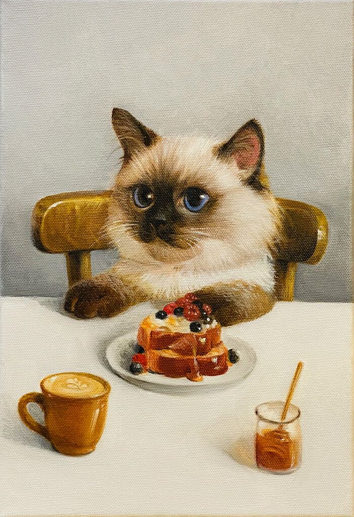 42 Charming Cat Illustrations By Ricky Wei Showing Felines Living Human Lives 42 Charming Cat Illustrations By Ricky Wei Showing Felines Living Human Lives