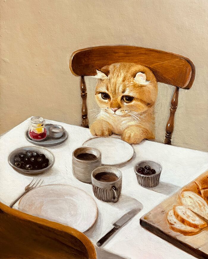 42 Charming Cat Illustrations By Ricky Wei Showing Felines Living Human Lives 42 Charming Cat Illustrations By Ricky Wei Showing Felines Living Human Lives