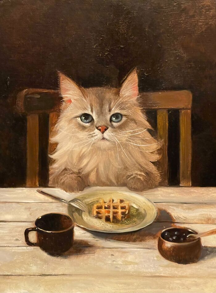 42 Charming Cat Illustrations By Ricky Wei Showing Felines Living Human Lives 42 Charming Cat Illustrations By Ricky Wei Showing Felines Living Human Lives