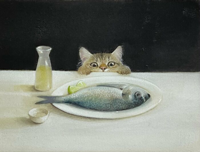 42 Charming Cat Illustrations By Ricky Wei Showing Felines Living Human Lives 42 Charming Cat Illustrations By Ricky Wei Showing Felines Living Human Lives