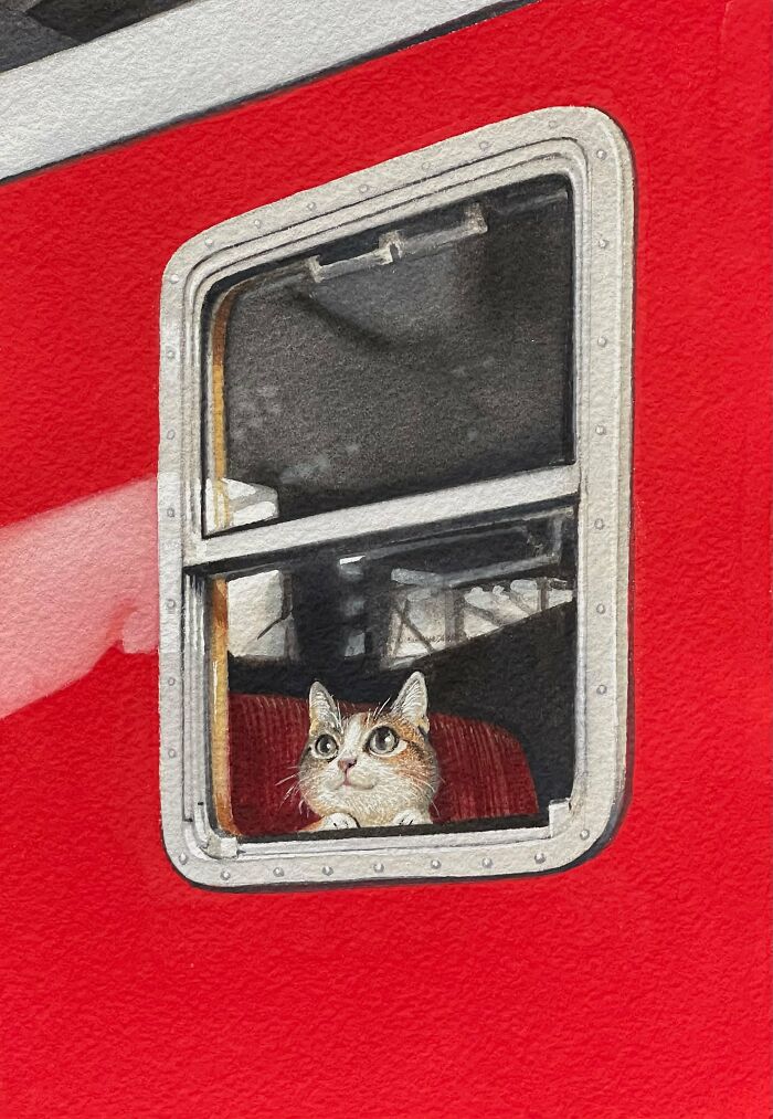 42 Charming Cat Illustrations By Ricky Wei Showing Felines Living Human Lives 42 Charming Cat Illustrations By Ricky Wei Showing Felines Living Human Lives