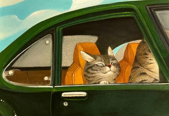 42 Charming Cat Illustrations By Ricky Wei Showing Felines Living Human Lives 42 Charming Cat Illustrations By Ricky Wei Showing Felines Living Human Lives