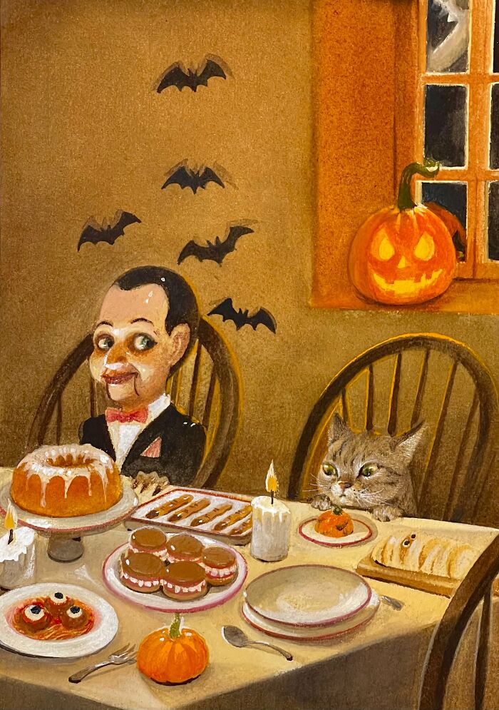 42 Charming Cat Illustrations By Ricky Wei Showing Felines Living Human Lives 42 Charming Cat Illustrations By Ricky Wei Showing Felines Living Human Lives