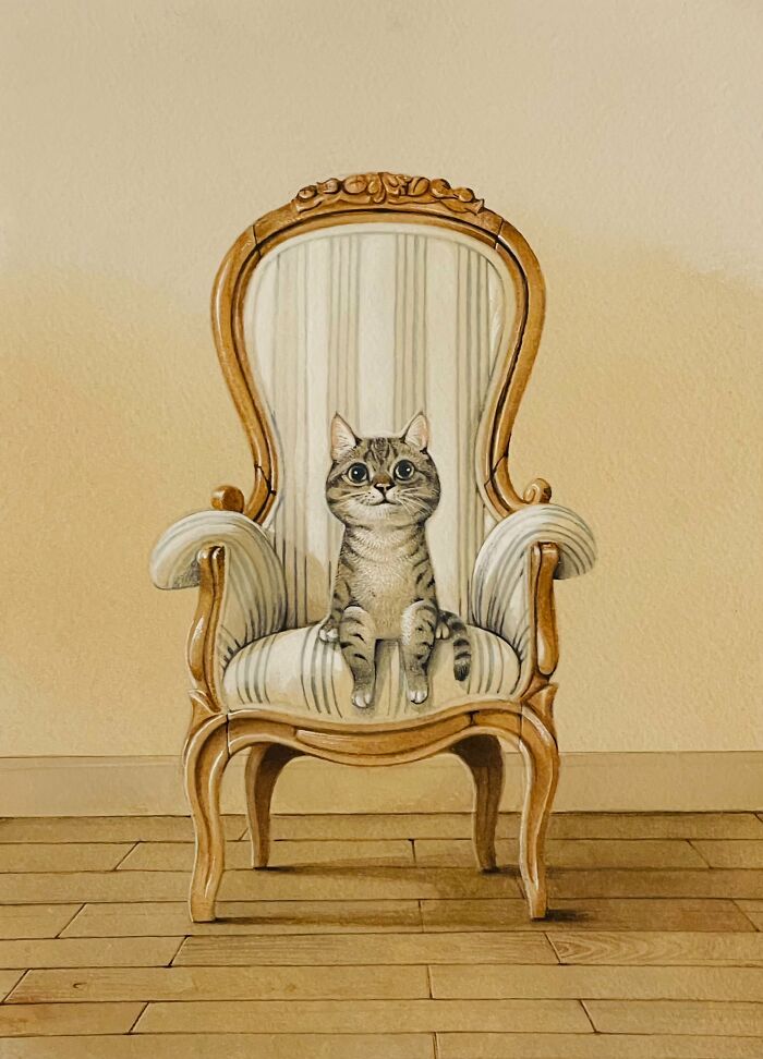 42 Charming Cat Illustrations By Ricky Wei Showing Felines Living Human Lives 42 Charming Cat Illustrations By Ricky Wei Showing Felines Living Human Lives