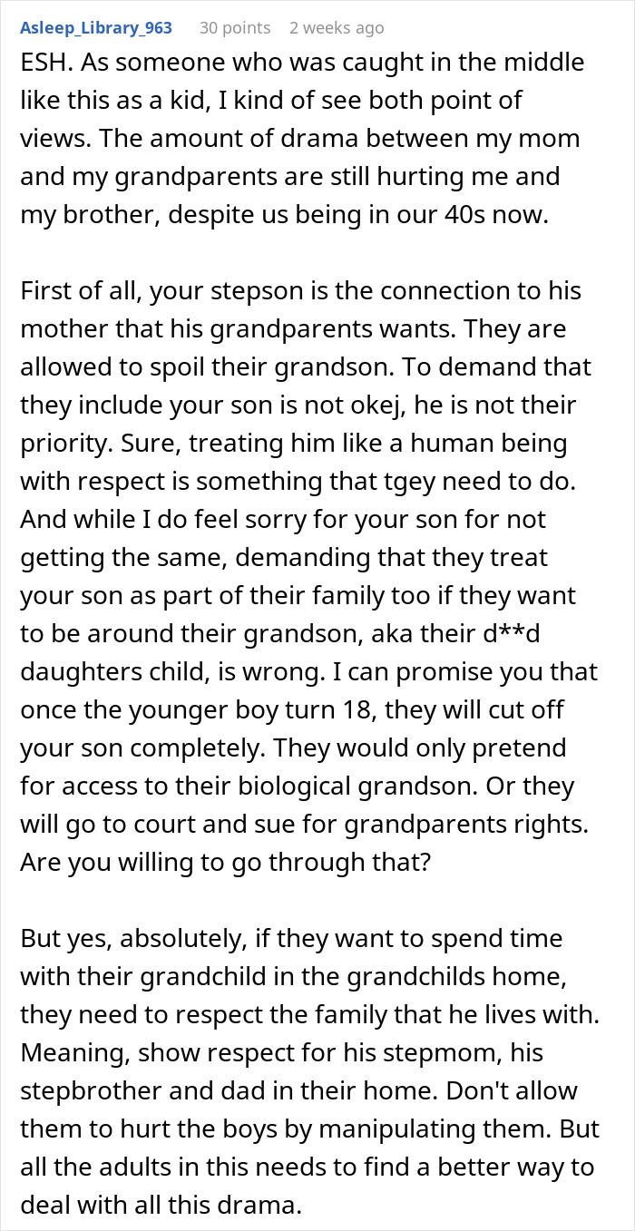 Woman Lets Her Husband Go Hard On His Ex-In-Laws After Her Son Starts Asking Painful Questions Woman Lets Her Husband Go Hard On His Ex-In-Laws After Her Son Starts Asking Painful Questions