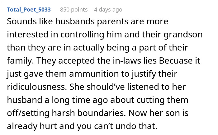 Woman Lets Her Husband Go Hard On His Ex-In-Laws After Her Son Starts Asking Painful Questions Woman Lets Her Husband Go Hard On His Ex-In-Laws After Her Son Starts Asking Painful Questions