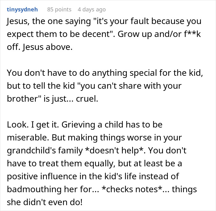 Woman Lets Her Husband Go Hard On His Ex-In-Laws After Her Son Starts Asking Painful Questions Woman Lets Her Husband Go Hard On His Ex-In-Laws After Her Son Starts Asking Painful Questions