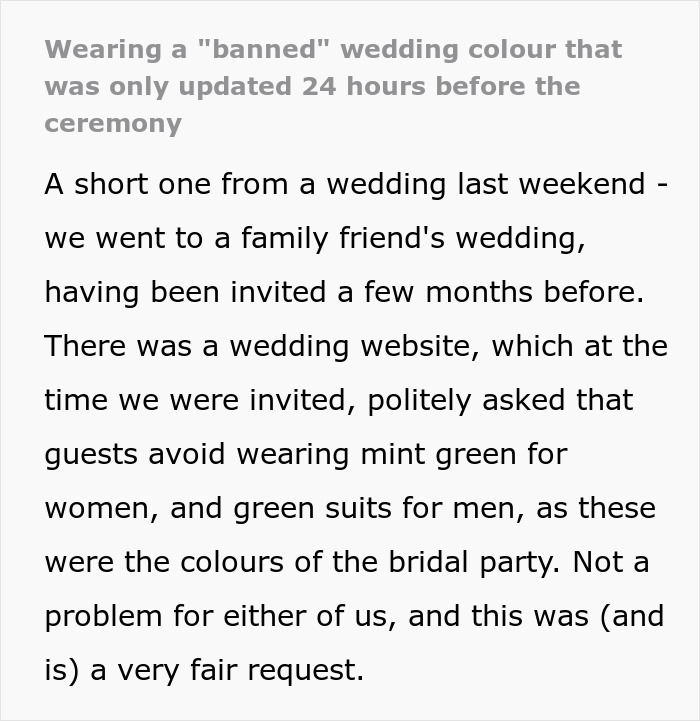 Couple Finds Out They Wore The Wrong Color To A Wedding: “An Idea From TikTok” Couple Finds Out They Wore The Wrong Color To A Wedding: “An Idea From TikTok”