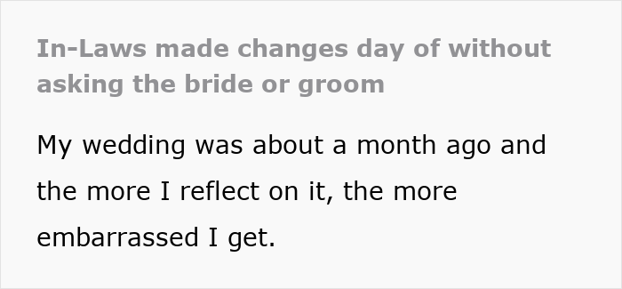 MIL Turns Wedding Into Entire Drama By Excluding Bride And Tells Her Friends To Wear White To It MIL Turns Wedding Into Entire Drama By Excluding Bride And Tells Her Friends To Wear White To It
